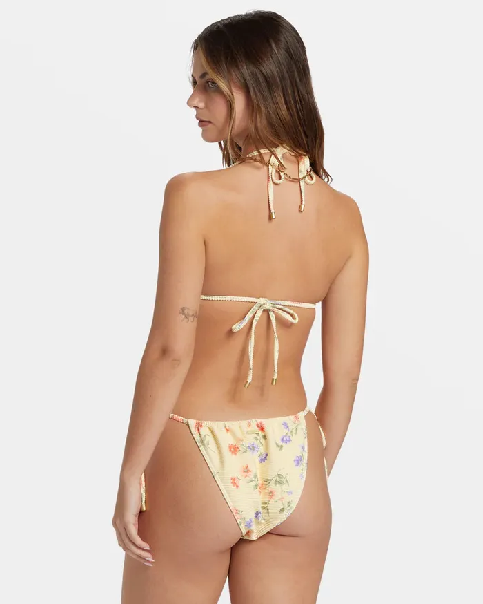 Billabong Kismet Bells Tie Side Bikini Bottoms Yellow Womens Bikini Bottoms