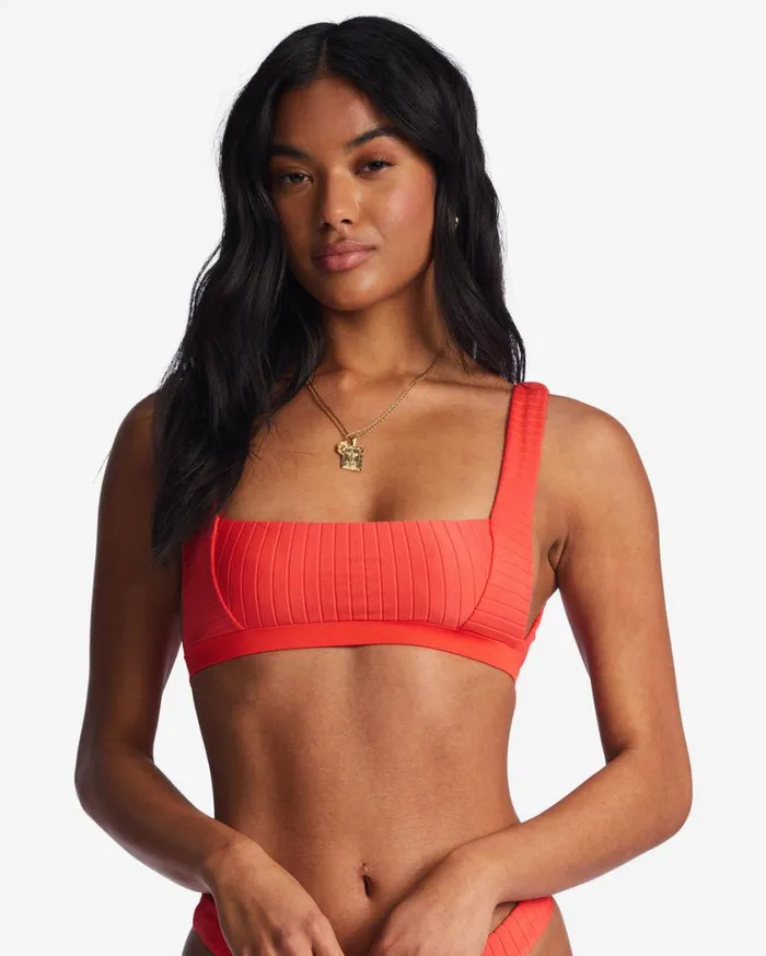Billabong Lined Up Tank Bikini Top Bright Poppy Womens Bikinis Billabong Lined Up Tank Bikini Top Bright Poppy Womens Bikinis