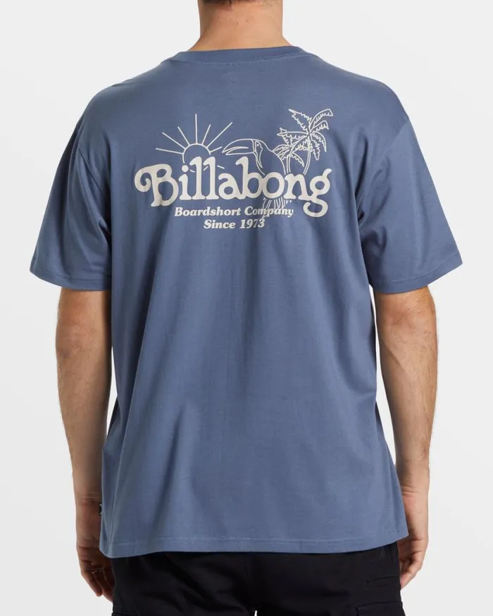 Billabong Lounge TShirt Slate Blue Mens TShirts