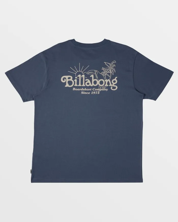 Billabong Lounge TShirt Slate Blue Mens TShirts Billabong Lounge TShirt Slate Blue Mens TShirts
