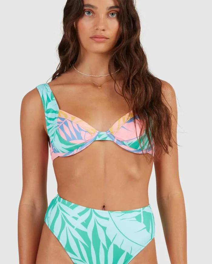 Billabong Mystic Beach Chloe Bra Bikini Top Multi Womens Bikini Tops Billabong Mystic Beach Chloe Bra Bikini Top Multi Womens Bikini Tops