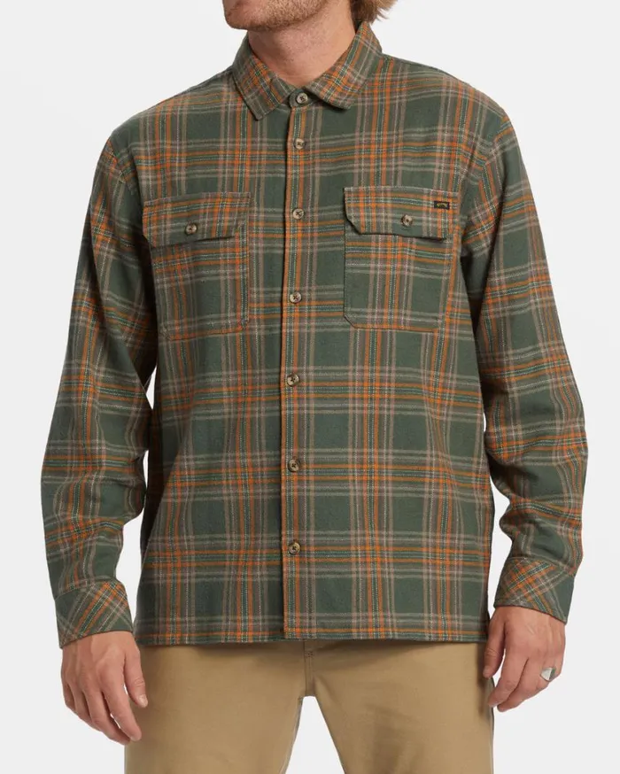 Billabong Offshore Flannel Shirt Fern Mens Shirts