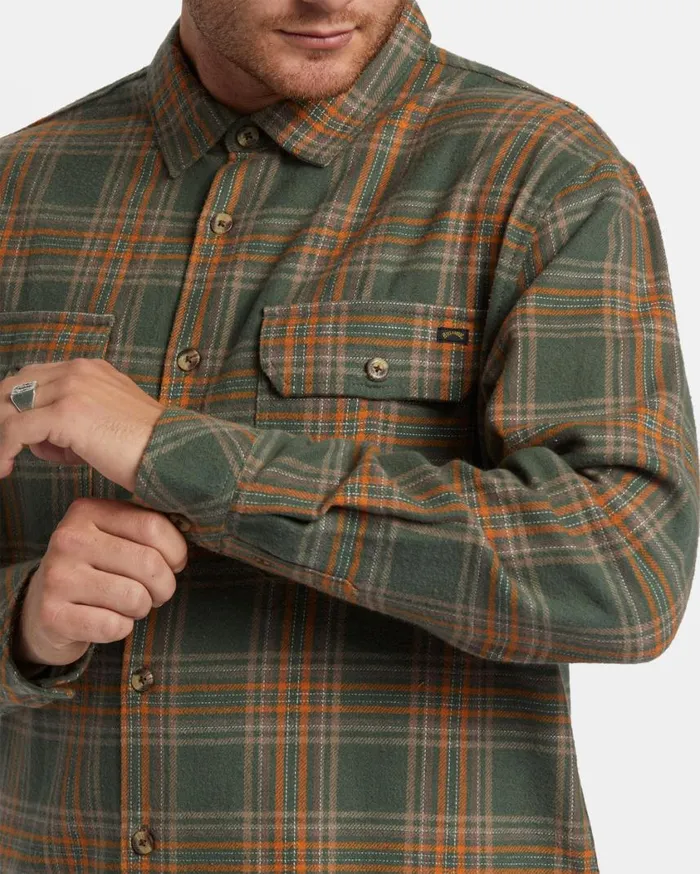 Billabong Offshore Flannel Shirt Fern Mens Shirts Billabong Offshore Flannel Shirt Fern Mens Shirts