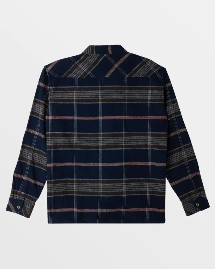Billabong Offshore Long Sleeve Flannel Shirt Navy Mens Shirts Billabong Offshore Long Sleeve Flannel Shirt Navy Mens Shirts