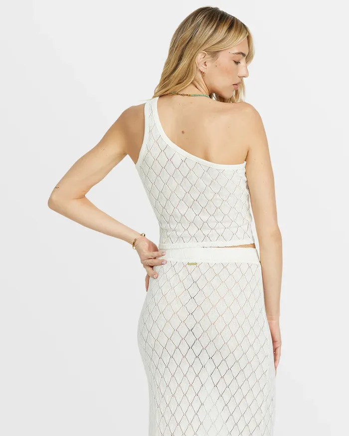 Billabong Only You One Shoulder Top Salt Crystal Womens Tops Billabong Only You One Shoulder Top Salt Crystal Womens Tops