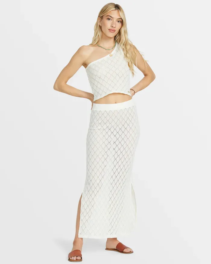 Billabong Only You One Shoulder Top Salt Crystal Womens Tops Billabong Only You One Shoulder Top Salt Crystal Womens Tops