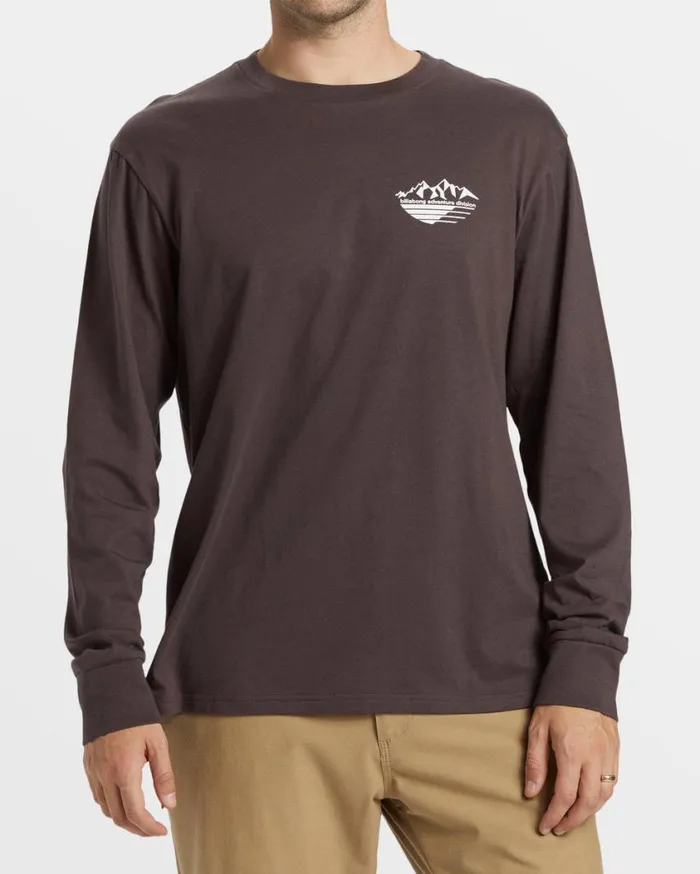 Billabong Rockies Long Sleeve TShirt Plum Mens TShirts Billabong Rockies Long Sleeve TShirt Plum Mens TShirts