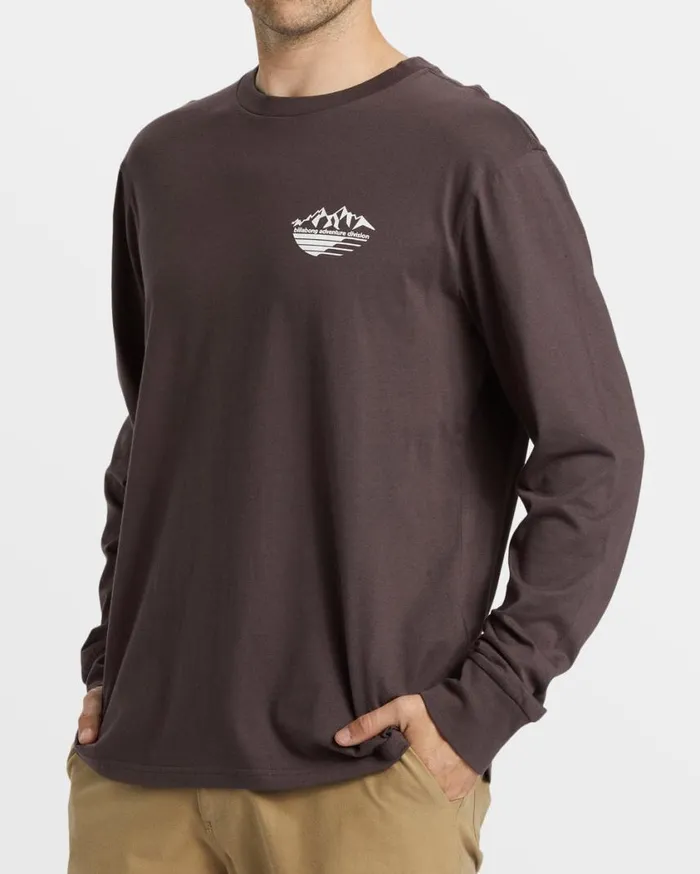 Billabong Rockies Long Sleeve TShirt Plum Mens TShirts Billabong Rockies Long Sleeve TShirt Plum Mens TShirts
