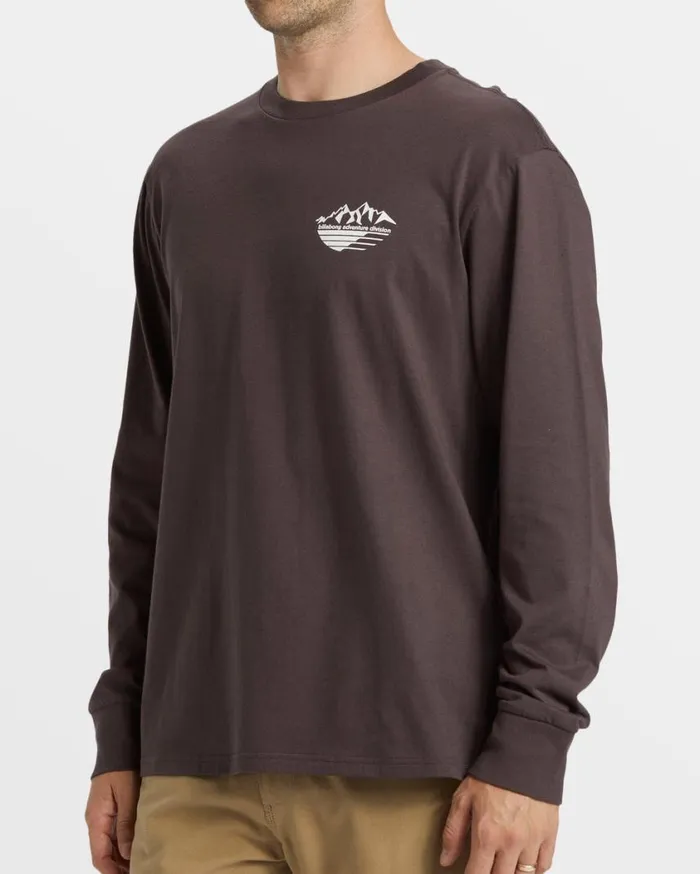 Billabong Rockies Long Sleeve TShirt Plum Mens TShirts Billabong Rockies Long Sleeve TShirt Plum Mens TShirts