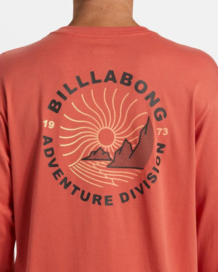 Billabong Rockies Long Sleeve Tshirt Washed Red Mens TShirts Billabong Rockies Long Sleeve Tshirt Washed Red Mens TShirts