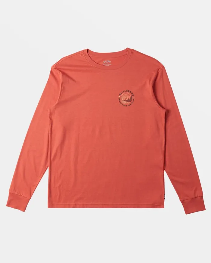 Billabong Rockies Long Sleeve Tshirt Washed Red Mens TShirts Billabong Rockies Long Sleeve Tshirt Washed Red Mens TShirts