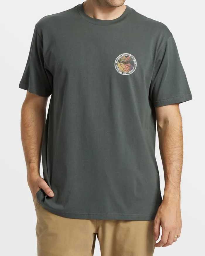 Billabong Rockies TShirt Slate Green Mens TShirts Billabong Rockies TShirt Slate Green Mens TShirts
