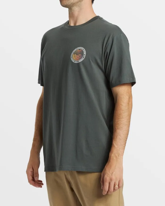 Billabong Rockies TShirt Slate Green Mens TShirts Billabong Rockies TShirt Slate Green Mens TShirts