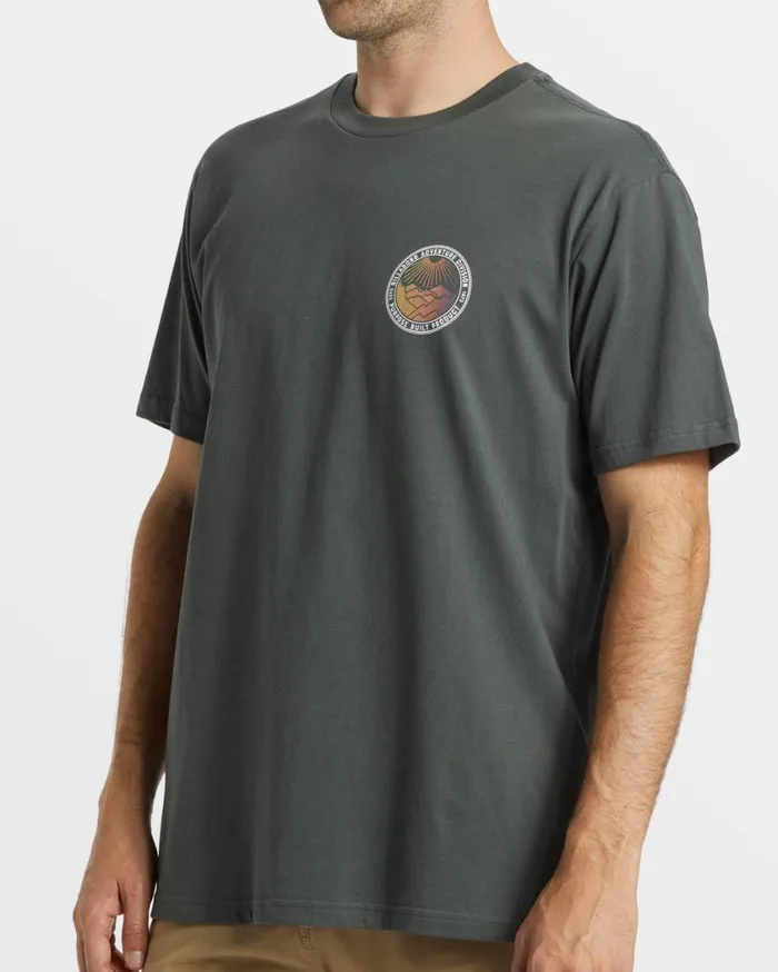 Billabong Rockies TShirt Slate Green Mens TShirts Billabong Rockies TShirt Slate Green Mens TShirts