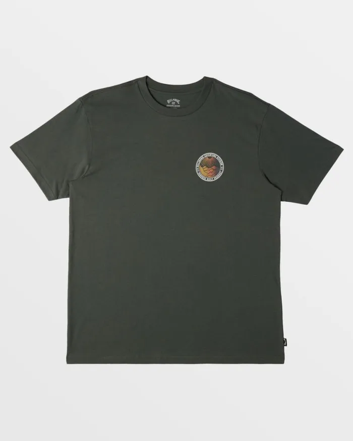 Billabong Rockies TShirt Slate Green Mens TShirts Billabong Rockies TShirt Slate Green Mens TShirts