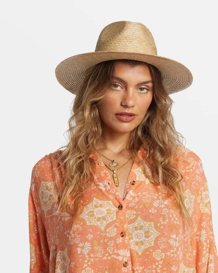 Billabong Seafaring Straw Hat Natural Womens Hats and Beanies