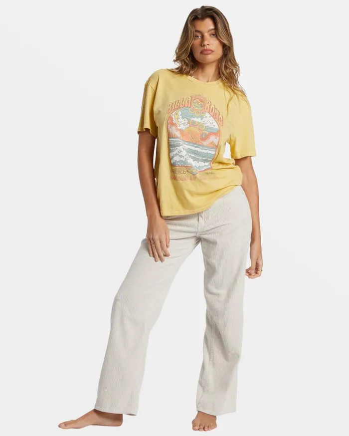 Billabong Season Of The Sol TShirt Mellow Daze Womens Tops Billabong Season Of The Sol TShirt Mellow Daze Womens Tops