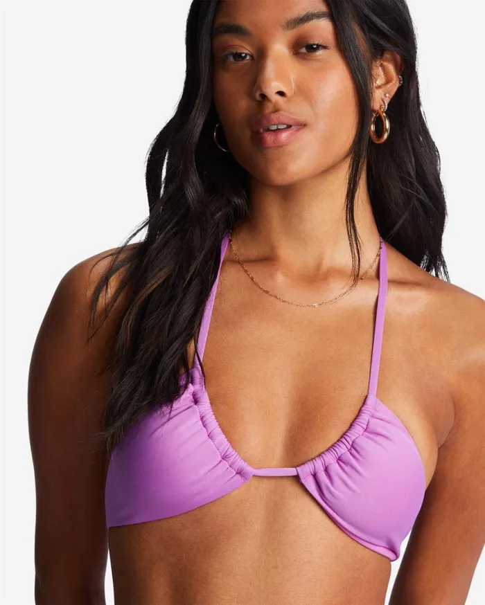Billabong Sol Searcher MultiWay Triangle Bikini Top Bright Orchid Womens Bikinis
