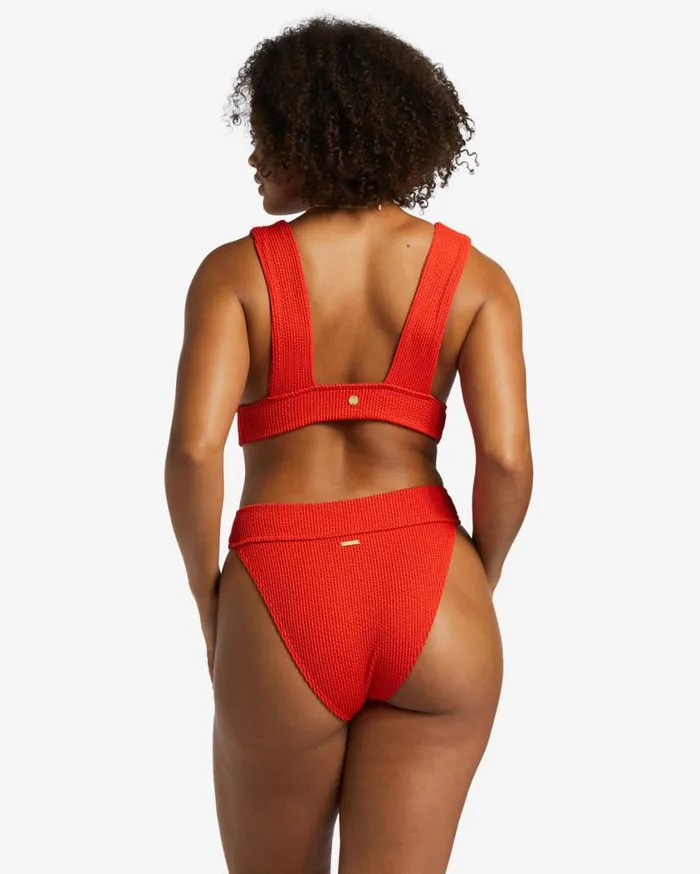 Billabong Summer High Plunge Bikini Top Red Aloha Womens Bikinis Billabong Summer High Plunge Bikini Top Red Aloha Womens Bikinis