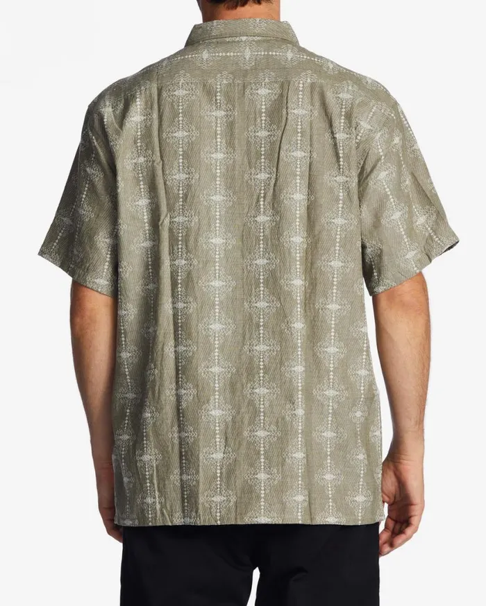 Billabong Sundays Jacquard Short Sleeve Shirt Light Sage Mens Shirts Billabong Sundays Jacquard Short Sleeve Shirt Light Sage Mens Shirts