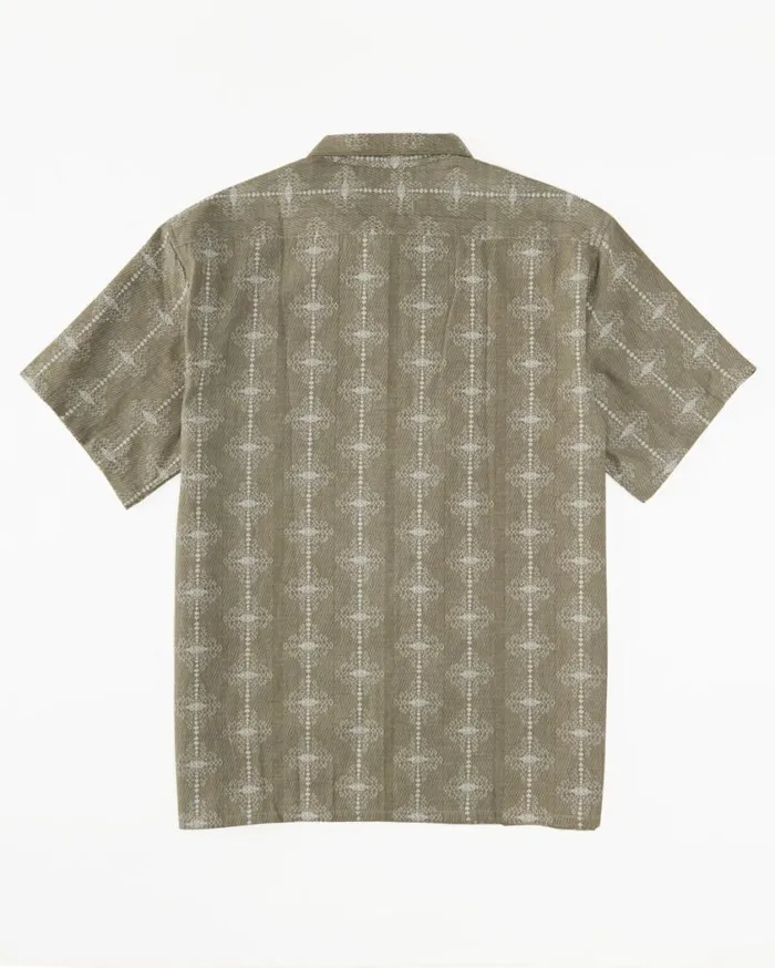 Billabong Sundays Jacquard Short Sleeve Shirt Light Sage Mens Shirts Billabong Sundays Jacquard Short Sleeve Shirt Light Sage Mens Shirts