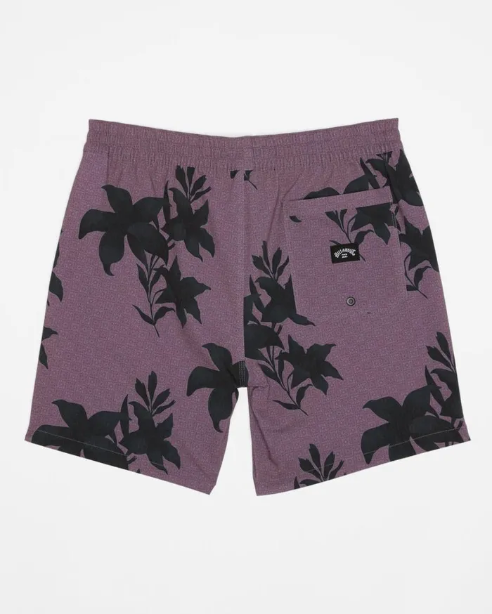 Billabong Sundays Layback 17034 Elastic Waist Shorts Purple Haze Mens Layback Boardshorts Billabong Sundays Layback 17034 Elastic Waist Shorts Purple Haze Mens Layback Boardshorts