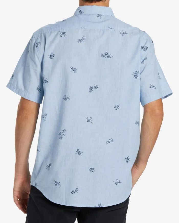 Billabong Sundays Mini Short Sleeve Shirt Sky Blue Mens Shirts