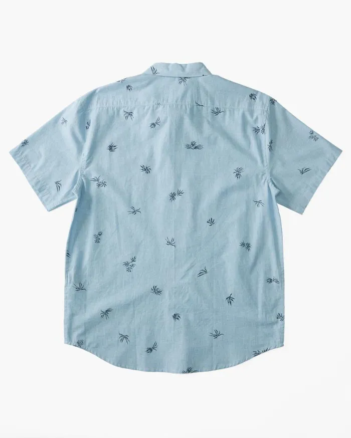Billabong Sundays Mini Short Sleeve Shirt Sky Blue Mens Shirts