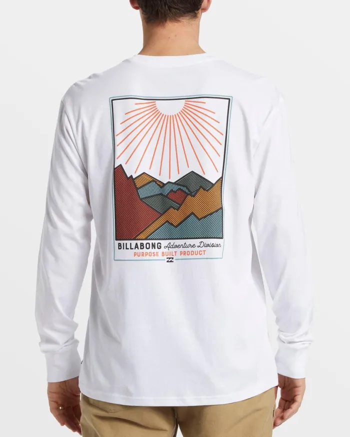 Billabong Sundown Long Sleeve TShirt White Mens TShirts