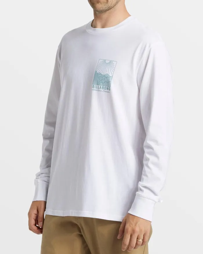 Billabong Sundown Long Sleeve TShirt White Mens TShirts Billabong Sundown Long Sleeve TShirt White Mens TShirts