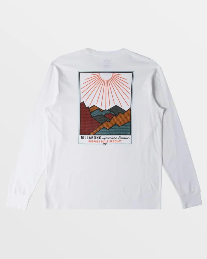 Billabong Sundown Long Sleeve TShirt White Mens TShirts Billabong Sundown Long Sleeve TShirt White Mens TShirts