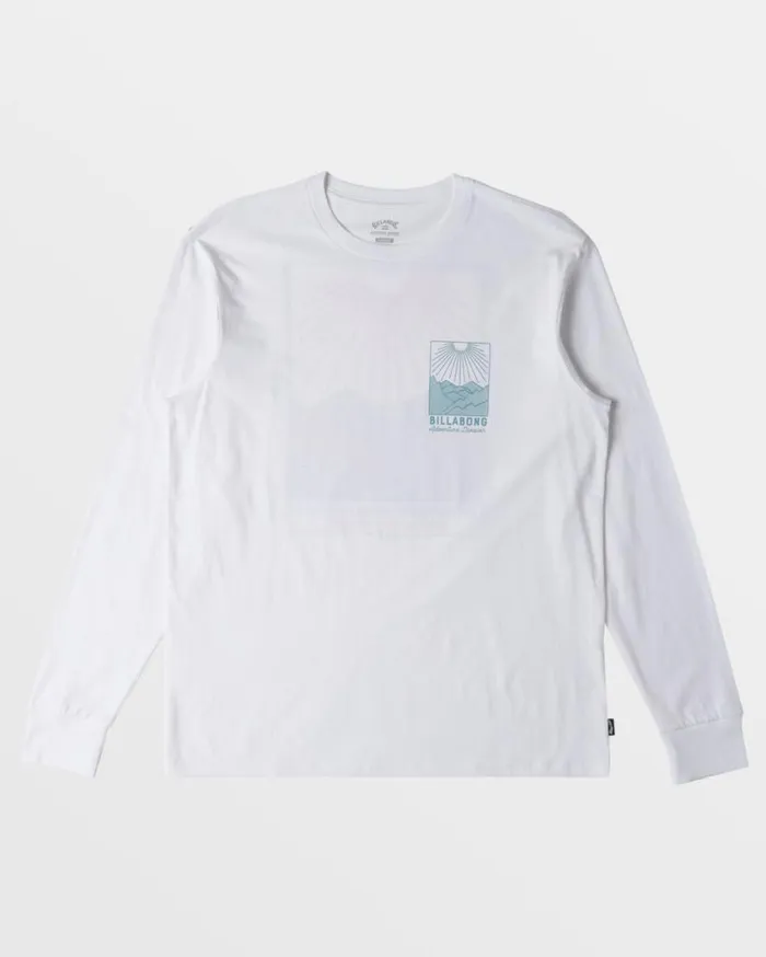 Billabong Sundown Long Sleeve TShirt White Mens TShirts Billabong Sundown Long Sleeve TShirt White Mens TShirts