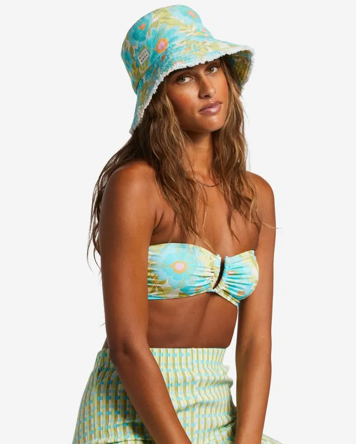 Billabong Suns Out Bucket Hat Ocean Eyes Womens Hats and Beanies