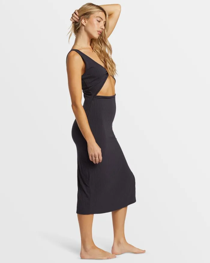 Billabong Take A Look Rib Knit Dress Black Sands Womens Dresses Billabong Take A Look Rib Knit Dress Black Sands Womens Dresses