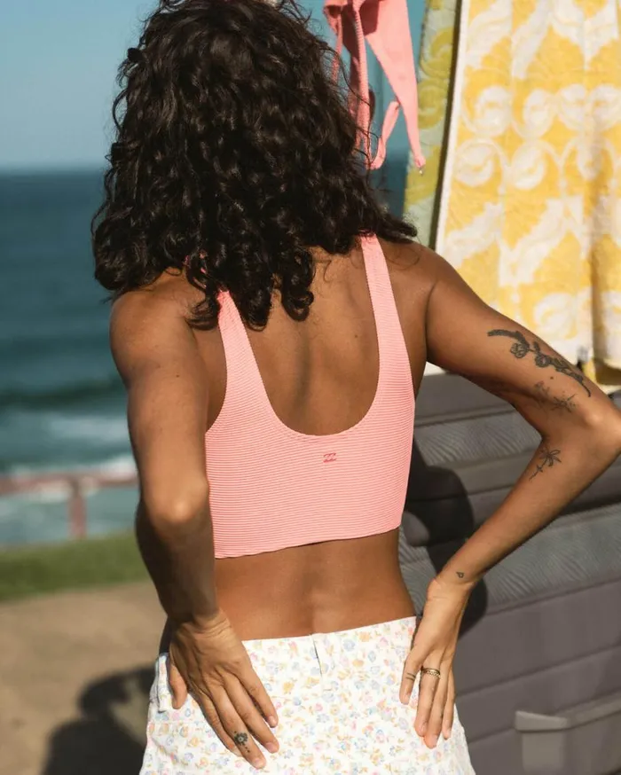Billabong Tanlines Longer Tank Bikini Top Sorbet Womens Bikinis Billabong Tanlines Longer Tank Bikini Top Sorbet Womens Bikinis