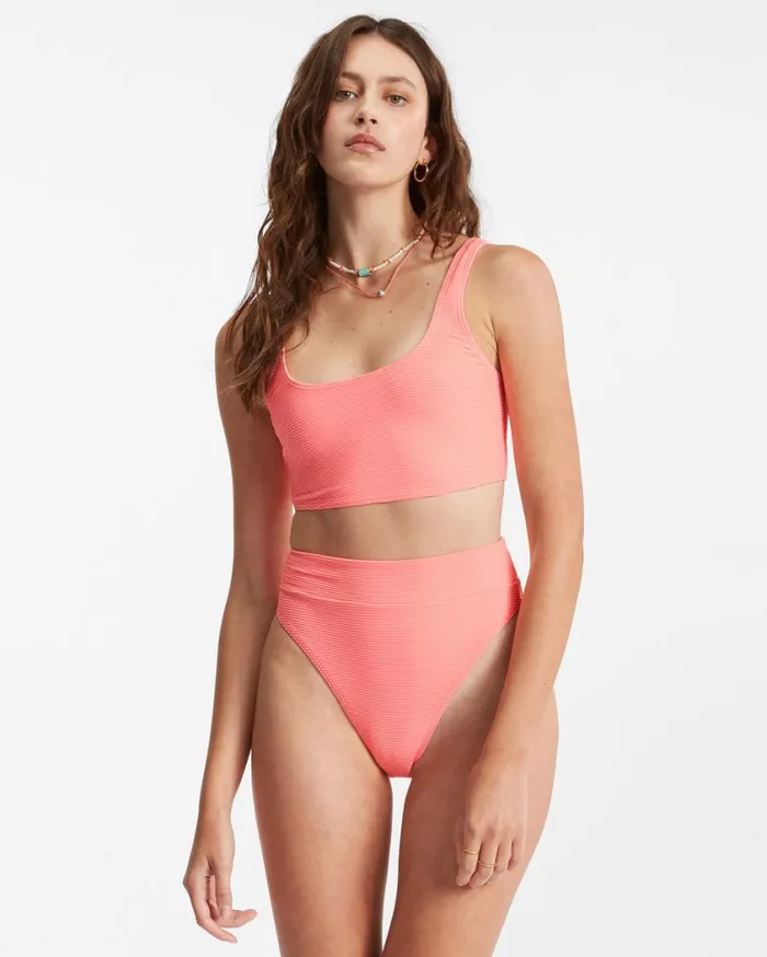 Billabong Tanlines Longer Tank Bikini Top Sorbet Womens Bikinis Billabong Tanlines Longer Tank Bikini Top Sorbet Womens Bikinis