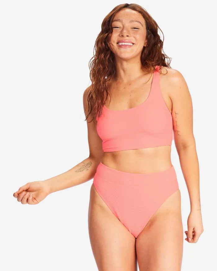 Billabong Tanlines Longer Tank Bikini Top Sorbet Womens Bikinis Billabong Tanlines Longer Tank Bikini Top Sorbet Womens Bikinis