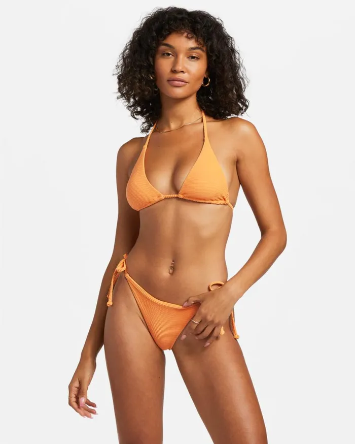 Billabong Tanlines Multi Triangle Bikini Top Orange Peel Womens Bikinis