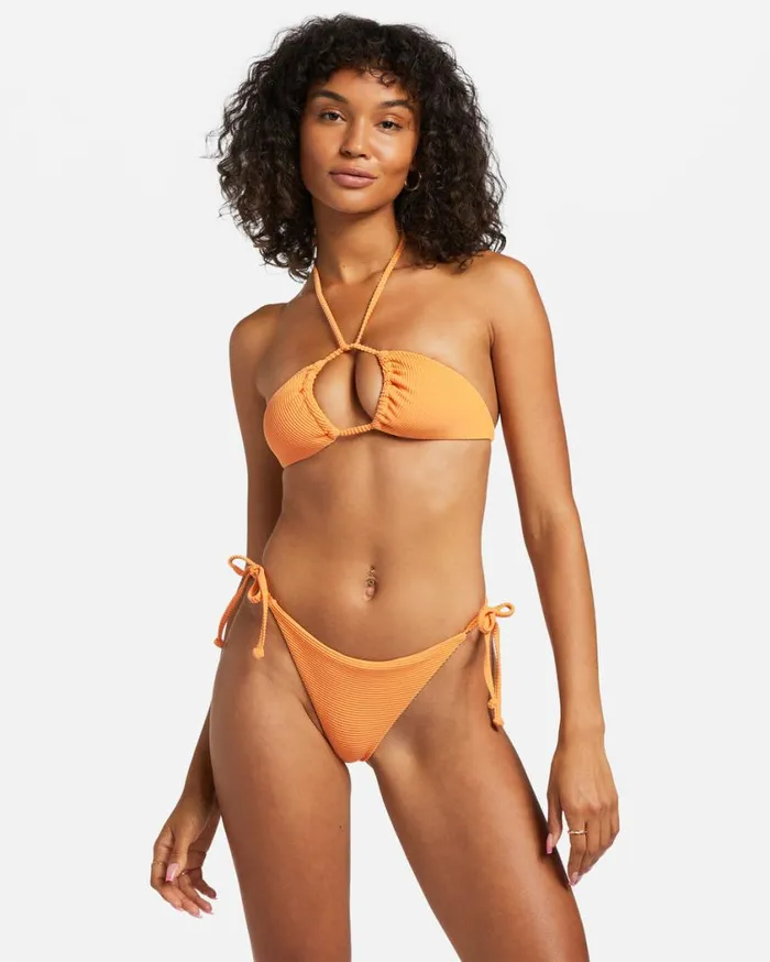 Billabong Tanlines Multi Triangle Bikini Top Orange Peel Womens Bikinis