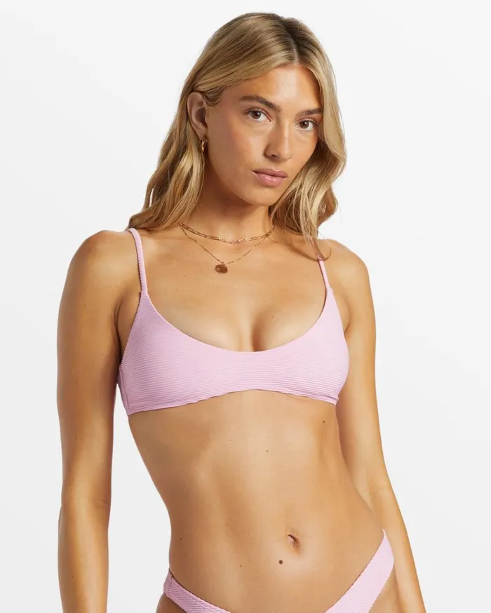 Billabong Tanlines V Bralette Bikini Top Pink Dream Womens Bikini Tops Billabong Tanlines V Bralette Bikini Top Pink Dream Womens Bikini Tops