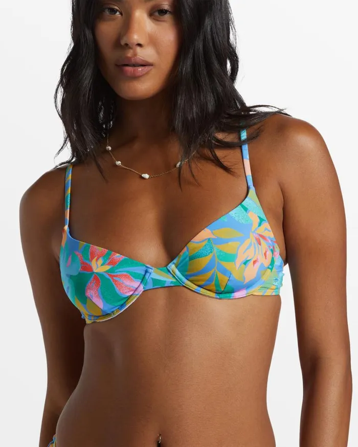 Billabong Tropic Daze Demi Underwire Bikini Top Multi Womens Bikinis Billabong Tropic Daze Demi Underwire Bikini Top Multi Womens Bikinis