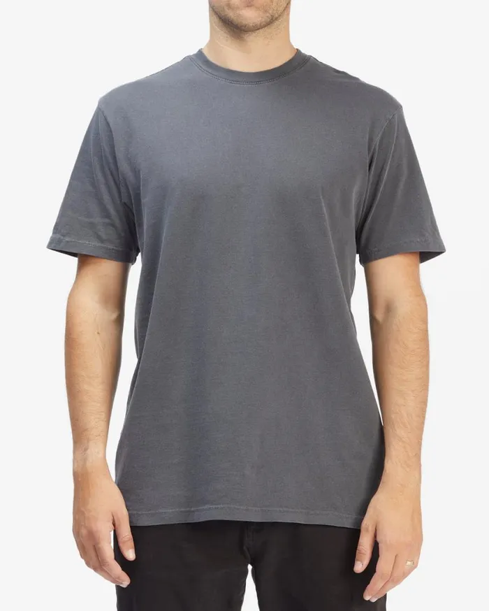 Billabong Wave Washed Short Sleeve TShirt Charcoal Mens Essentials TShirts Billabong Wave Washed Short Sleeve TShirt Charcoal Mens Essentials TShirts