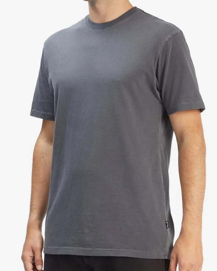 Billabong Wave Washed Short Sleeve TShirt Charcoal Mens Essentials TShirts Billabong Wave Washed Short Sleeve TShirt Charcoal Mens Essentials TShirts