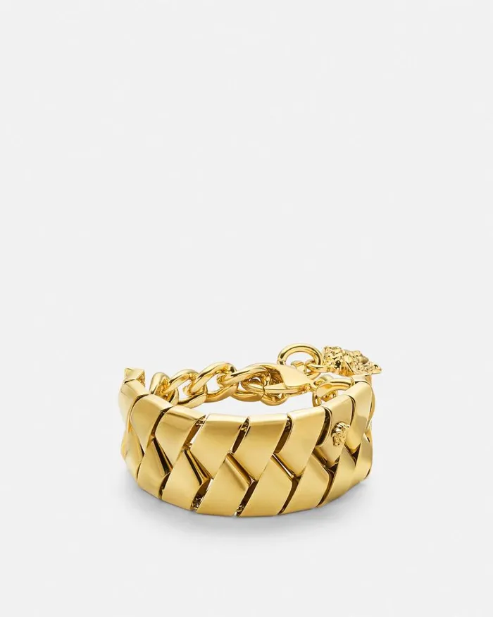 Bind Bracelet Light Gold WomenMen Versace Bracelets