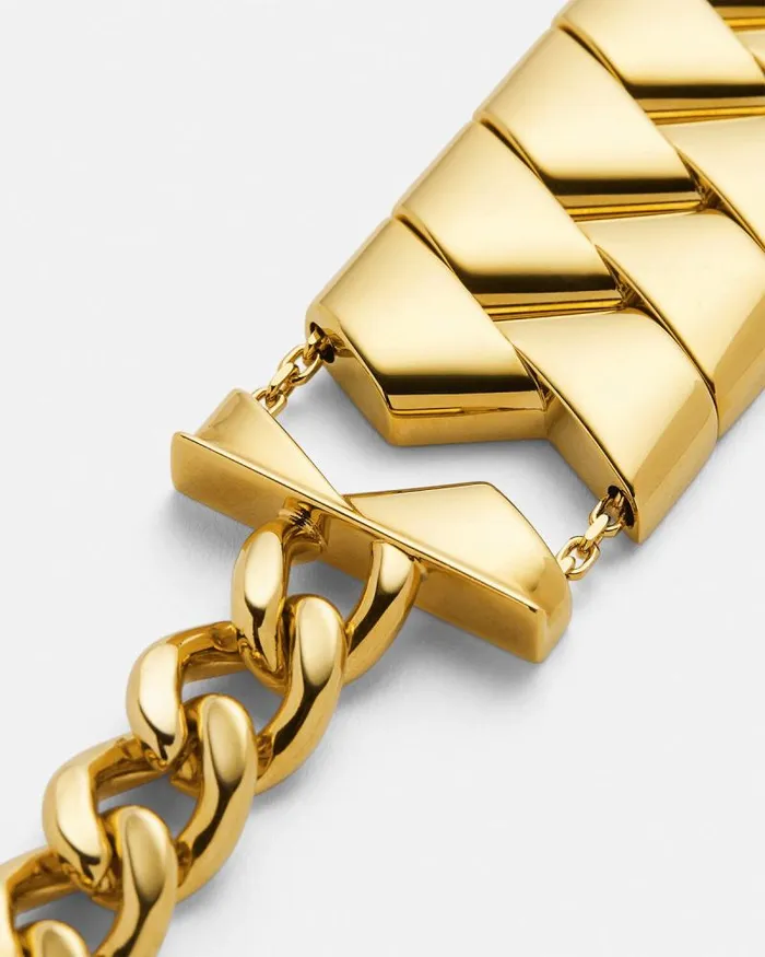 Bind Bracelet Light Gold WomenMen Versace Bracelets
