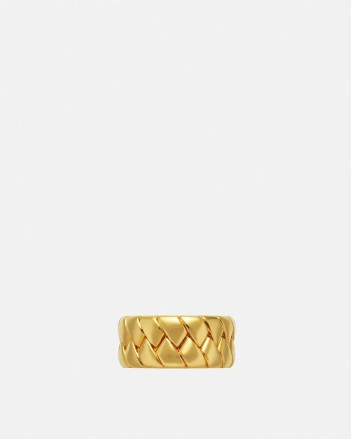 Bind Ring Light Gold WomenMen Versace Rings
