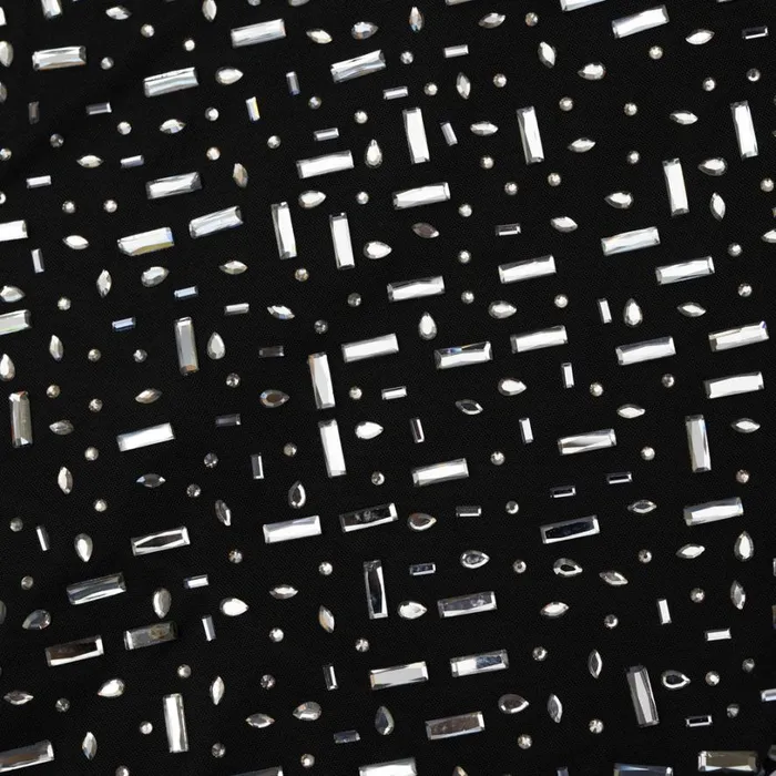 Black Square Rhinestone Mesh Maxi Dress Women Self Portrait Dresses Black Square Rhinestone Mesh Maxi Dress Women Self Portrait Dresses