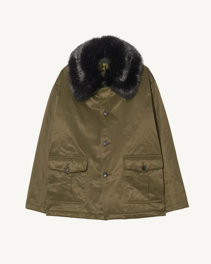 BLAISE PARKA Army Green Black Women Nili Lotan Jackets and Blazers