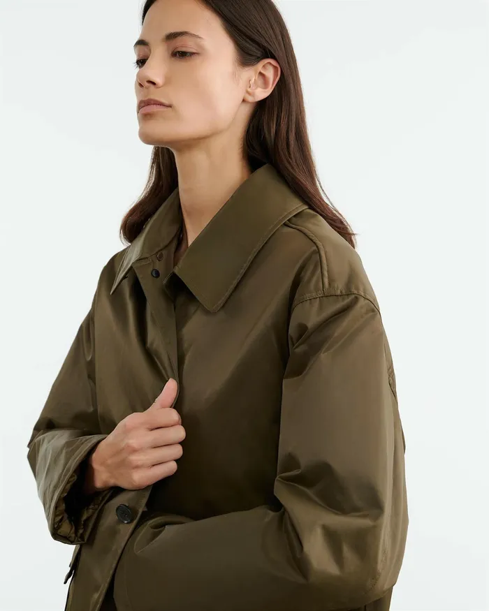 BLAISE PARKA Army Green Black Women Nili Lotan Jackets and Blazers