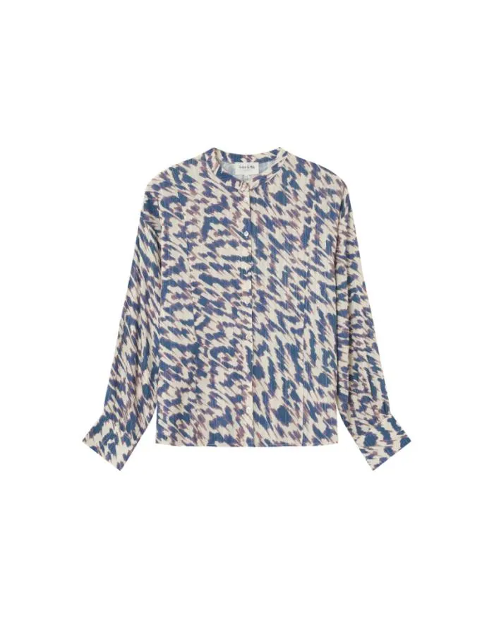 BLOUSE BLEU MAGDA Shop Grace and Mila Patterned Blouses